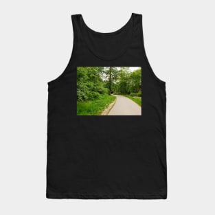 Curved path in valley garden Tank Top